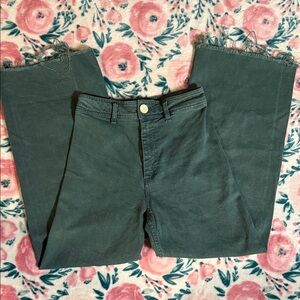 Zara Marine Straight Teal Pants